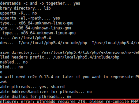 checking for ZTS... configure: error: pthreads requires ZTS, please re-compile PHP with ZTS enabled 解决办法