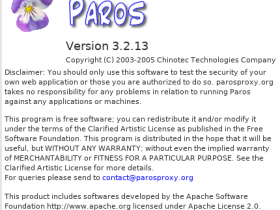 Kali Linux Web程序工具 paros 教程