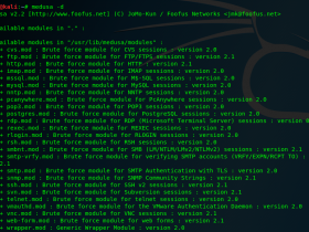Kali Linux 密码攻击工具 medusa 教程