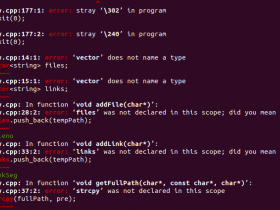 error: stray ‘\302’‘\240’ in program   原因与解决方法