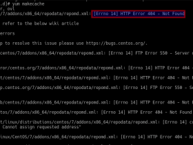 yum makecache 报错 [Errno 14] HTTP Error 404 - Not Found 原因与解决方法